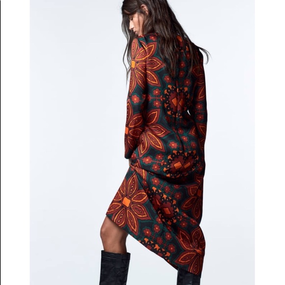 Zara printed midi dress - Picture 5 of 15